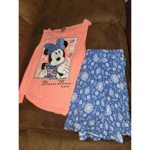 Disney minnie mouse outfit top and skirt size XL 14 16